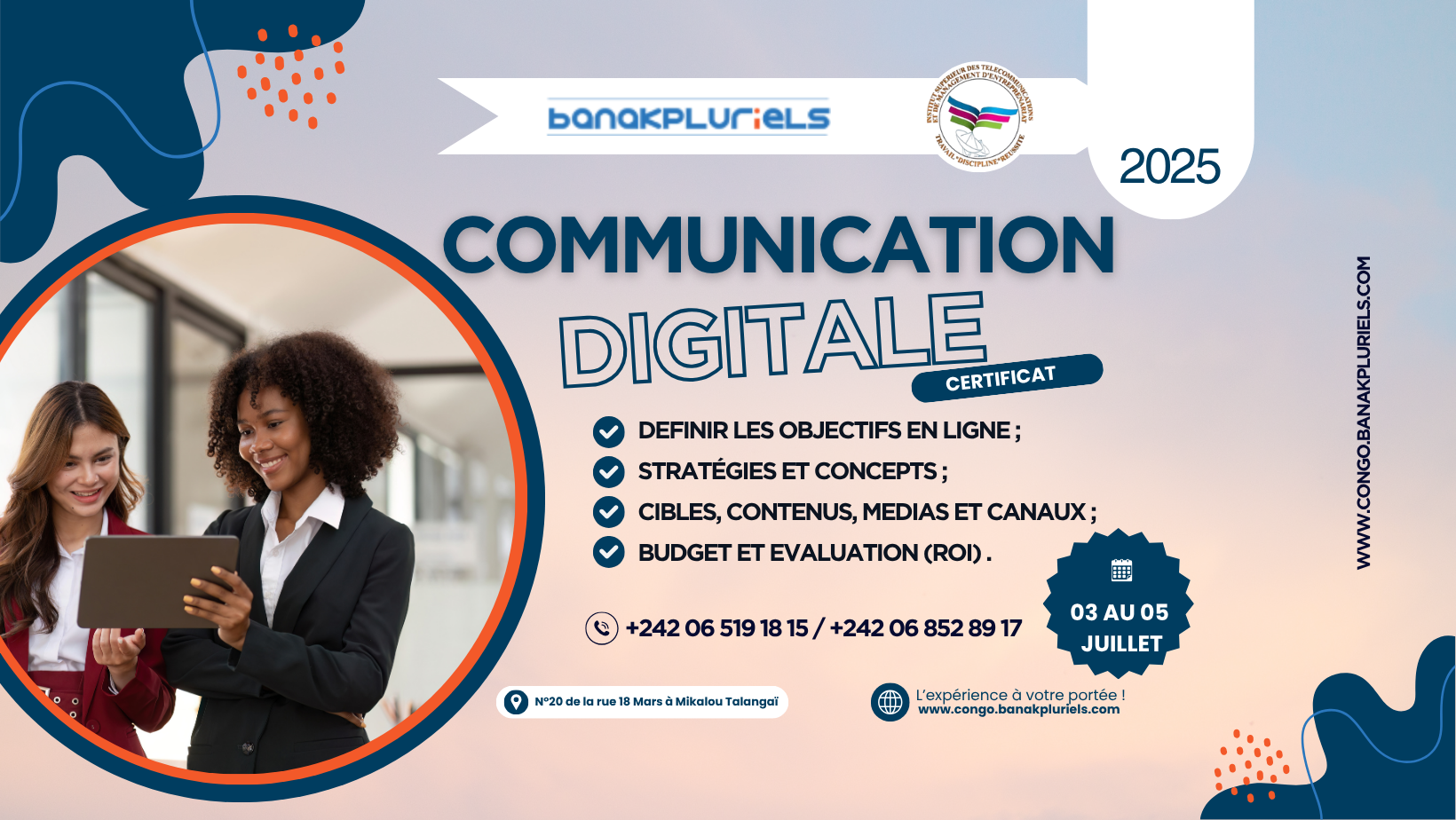 Formation en communication digitale au Congo Brazzaville