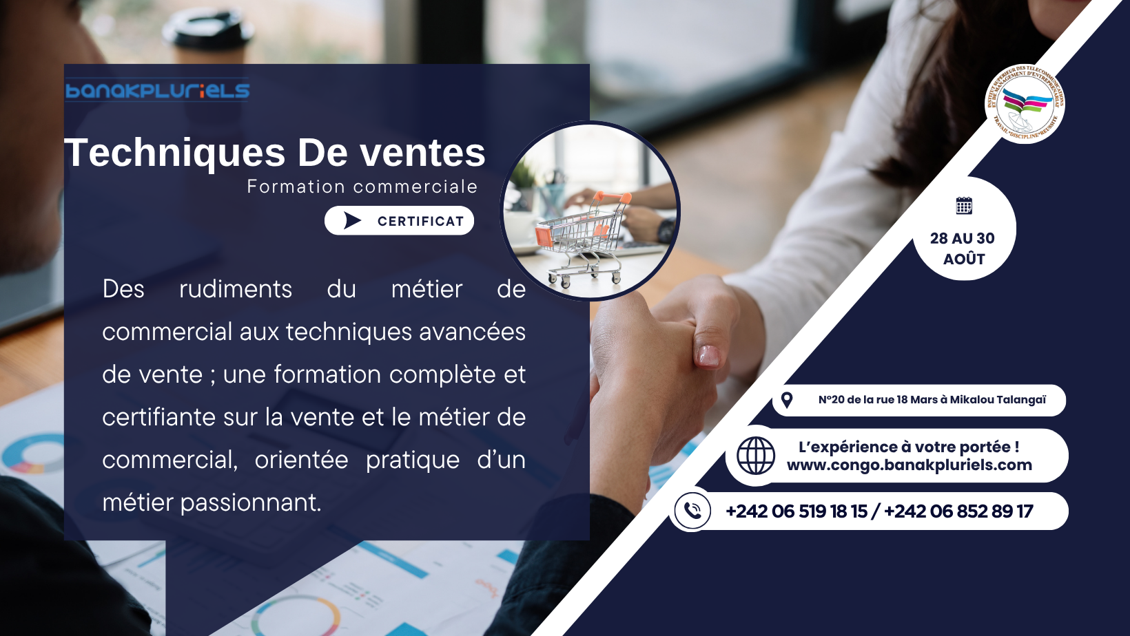 Formation commerciale en techniques de vente