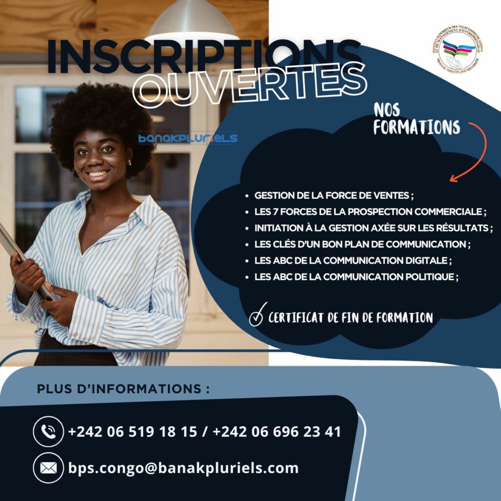 Inscription au formations professionnelles au Congo