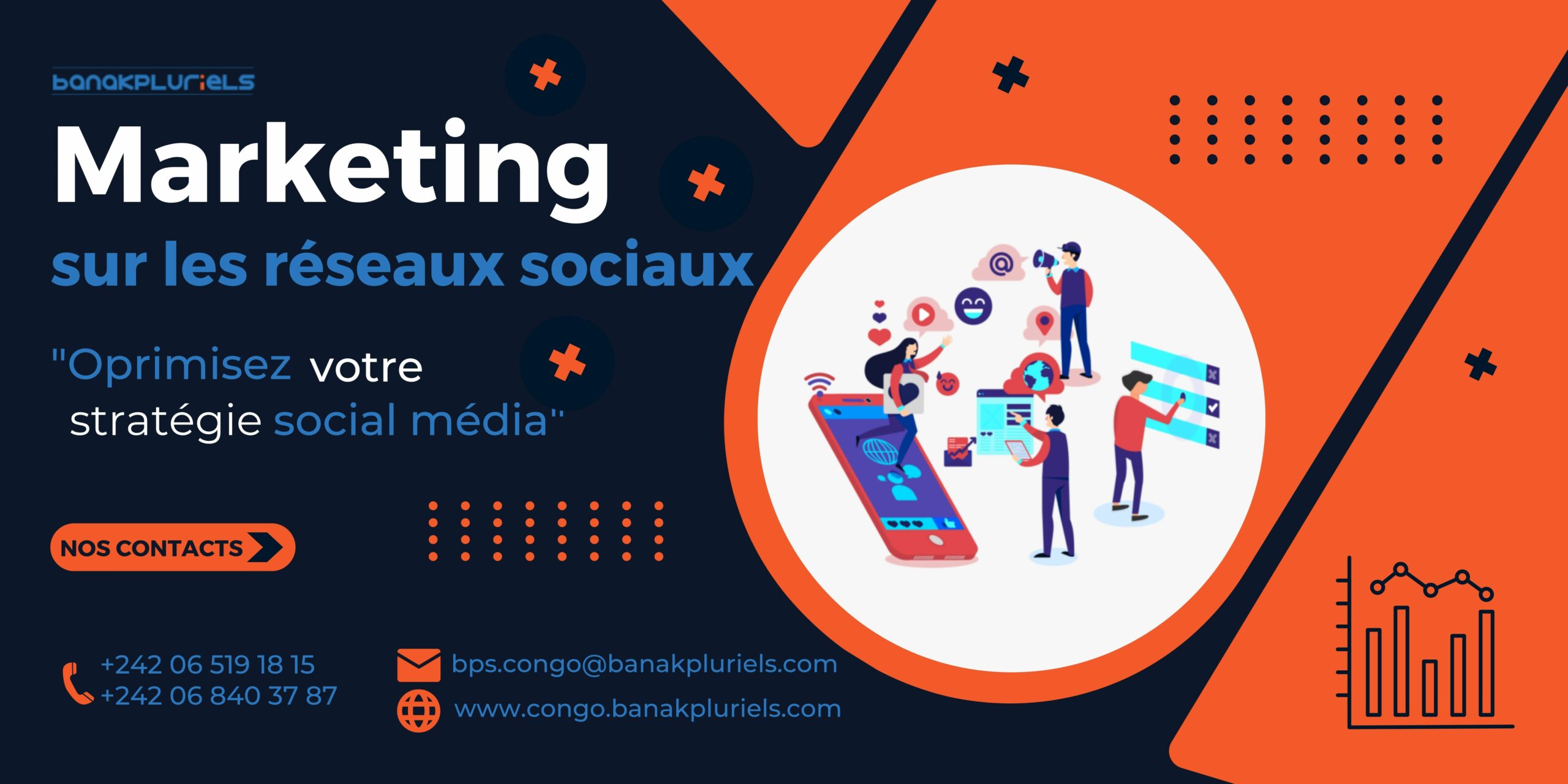Gestion des réseaux sociaux au Congo - agence de communication