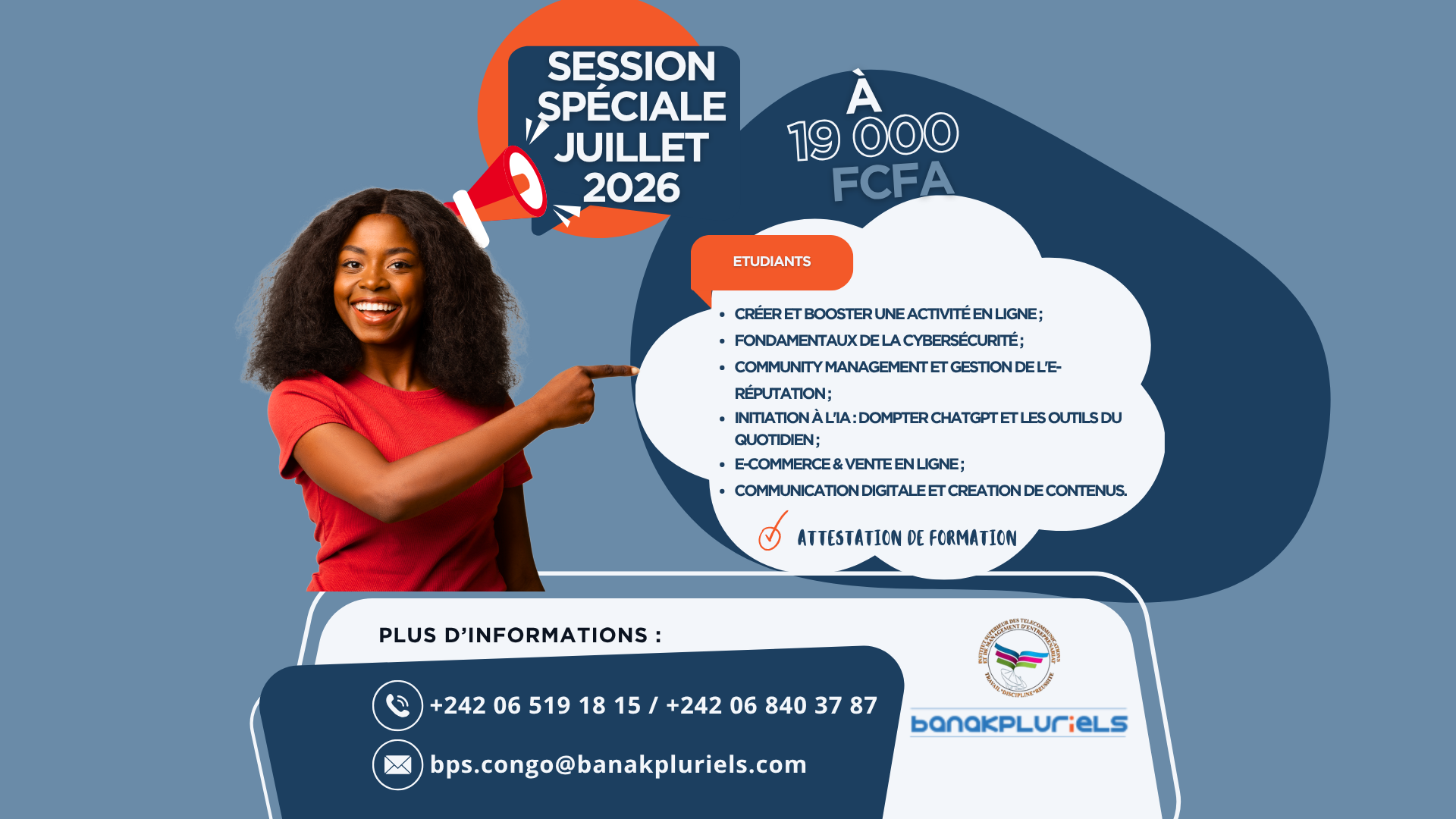Formations pour étudiants - Formations qualifiantes à Brazzaville